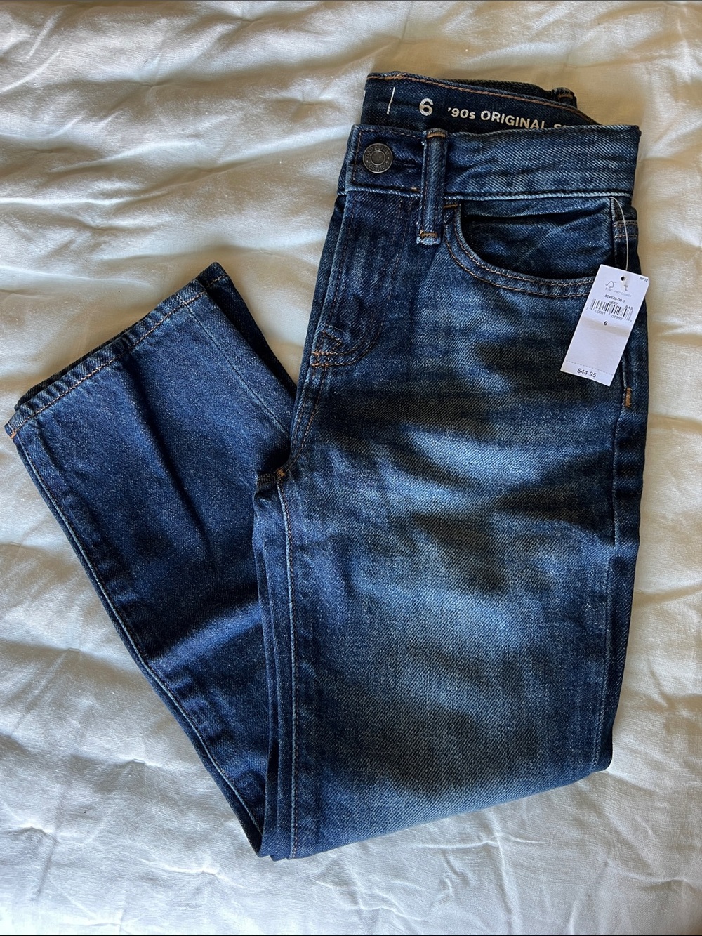 GAP Kids Dark Blue Denim Jeans 90’s original straight - size 6